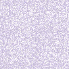 Monotone purple allover easter floral repeat pattern 