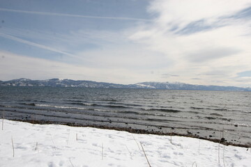 Winter views of Lake Tahoe