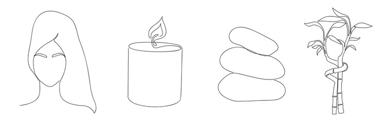 Abstract image of a woman with a towel.