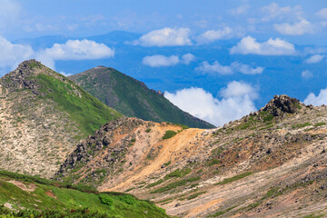 Fototapeta na wymiar 大雪山　赤岳山頂からの景色