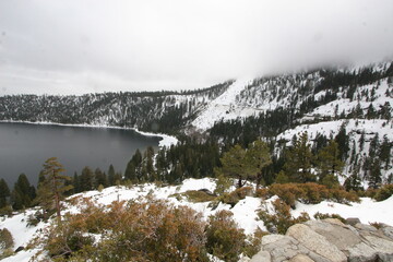 Winter views of Lake Tahoe