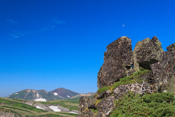 大雪山　赤岳山頂からの景色