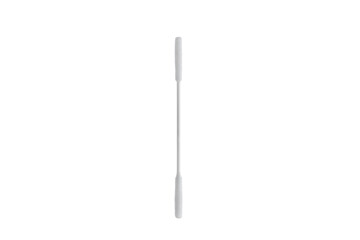 Single closeup cotton bud isolated on white background