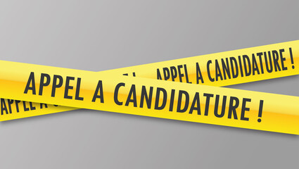 Logo appel à candidature.