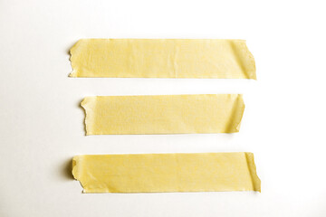 Close up of an adhesive tape on white background