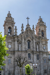Fototapeta na wymiar The Convento dos Congregados, also referred to as the Convent of the Congregation of Sao Filipe de Neri - XVIII century baroque Basilica in Braga, Portugal.