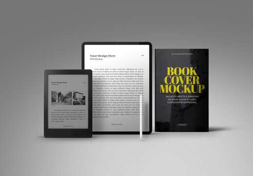 E-Book Reader Mockup Tablet Pro 12.9"