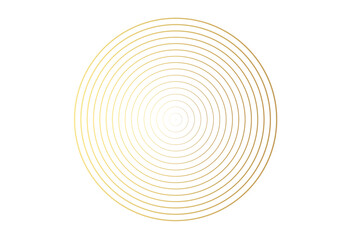 Concentric circle element. Gold luxurious color ring. Abstract  vector illustration for sound wave, golden graphic, Modern decoration for websites, posters, banners, template EPS10 vector