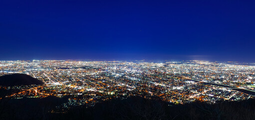 札幌　全景　夜景