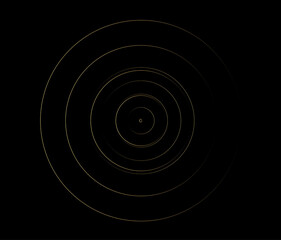 Concentric circle element. Gold luxurious color ring. Abstract  vector illustration for sound wave, golden graphic, Modern decoration for websites, posters, banners, template EPS10 vector