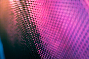 CloseUp LED blurred screen. LED soft focus background. abstract background ideal for design.
