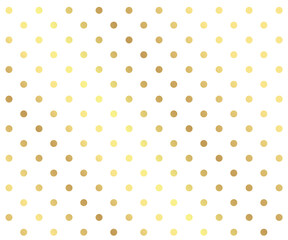 Gold polka dots pattern, colorful holiday background - vector abstract background