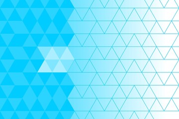 Fototapeta premium Half screen blue diamond background with nice triangle lines. design suitable for cover, web, card, business, poster, etc.