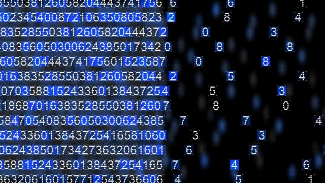 blockchain technology, digital cryptocurrency transferred over the internet, using encrypted security codes. Abstract digital concept of data numbers in cyberspace