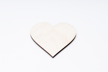valentine day greeting card. heart shape over white background. above view. minimal. romance conceptual