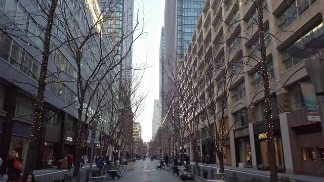 東京都千代田区丸の内の東京駅周辺の都市景観