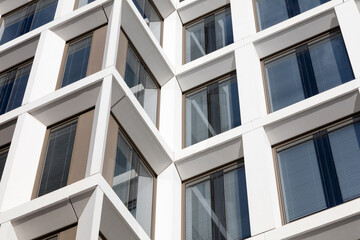 New Modern Glass Building, Contemporary Facade