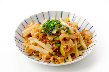 ミミガーと大根の皮イリチー