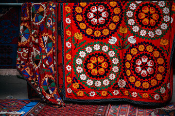 carpets on flea market