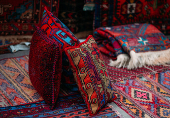 carpets on flea market