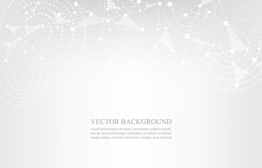 vector white background.abstract polygon concept