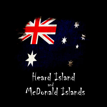 National flag of Heard Island and McDonald Islands, abbreviated with hm