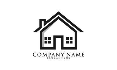 Home simple vector logo