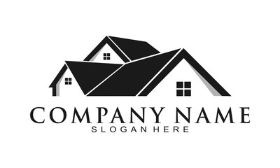Real estate house vector logo