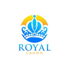 Royal Crown Logo Vector Template