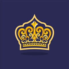 Royal Crown Logo Vector Template