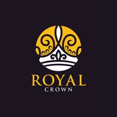 Royal Crown Logo Vector Template