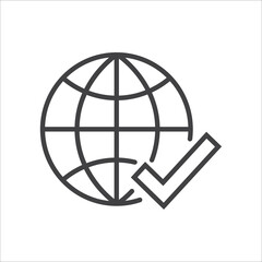 Simple approval related line vector icon It contains icons such as assurance, protection, accepted documents, quality checks. © นิวัฒน์ จันทร์แดง