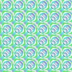 Turquoise blue glitch geo linen texture background. Seamless abstract textile effect. Distressed aqua melange dye pattern. Coastal cottage decor, modern sailing fashion or soft furnishing repeat cloth