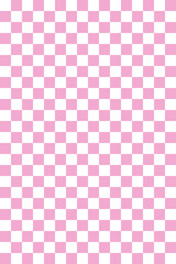 Pink background. Lattice pattern, checked pattern, square.  ピンク背景。格子柄、チェック柄、正方形、市松模様。
