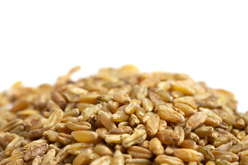 Freekeh Grain on a White Background