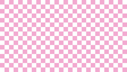 Pink background. Lattice pattern, checked pattern, square.  ピンク背景。格子柄、チェック柄、正方形、市松模様。