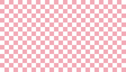 Pink background. Lattice pattern, checked pattern, square.  ピンク背景。格子柄、チェック柄、正方形、市松模様。