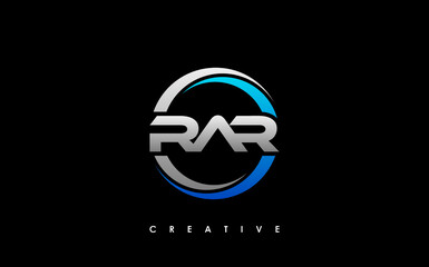 Obraz premium RAR Letter Initial Logo Design Template Vector Illustration