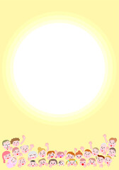 コピースペースと人々の希望とおひさま