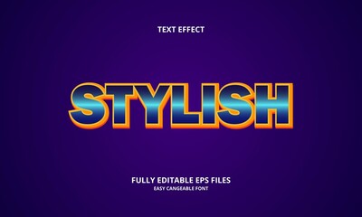 Obraz premium stylish style editable text effect