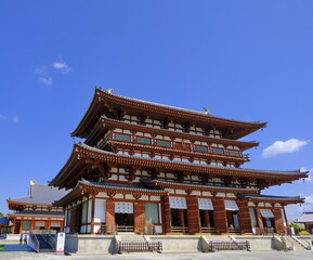 Naklejka premium 古都奈良の世界遺産 薬師寺の金堂