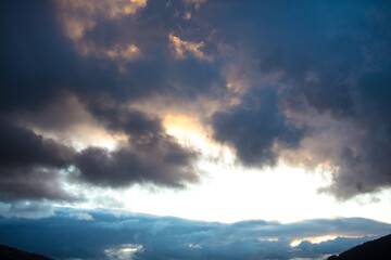stormy clouds developing