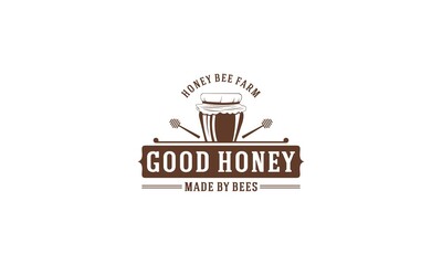 logo for honey or honey farm that produces the best honey