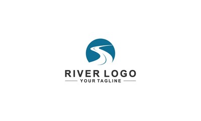 river logo in white background