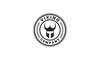 Viking company Logo Design in white background