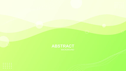 Obraz premium Abstract modern green fluid gradient background, vector.