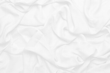 Obraz premium white cloth background soft wrinkled fabric patrem and surface