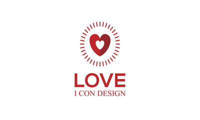 i con love illustration design.