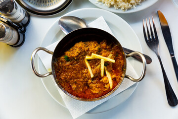 Lamb Karahi - indian or pakistani cuisine