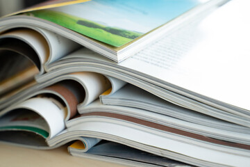 publication Newspaper and journal books background and catalog design article magazine press...
